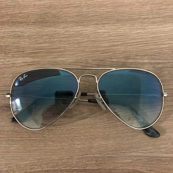 Ray-Ban blue aviator sunglasses